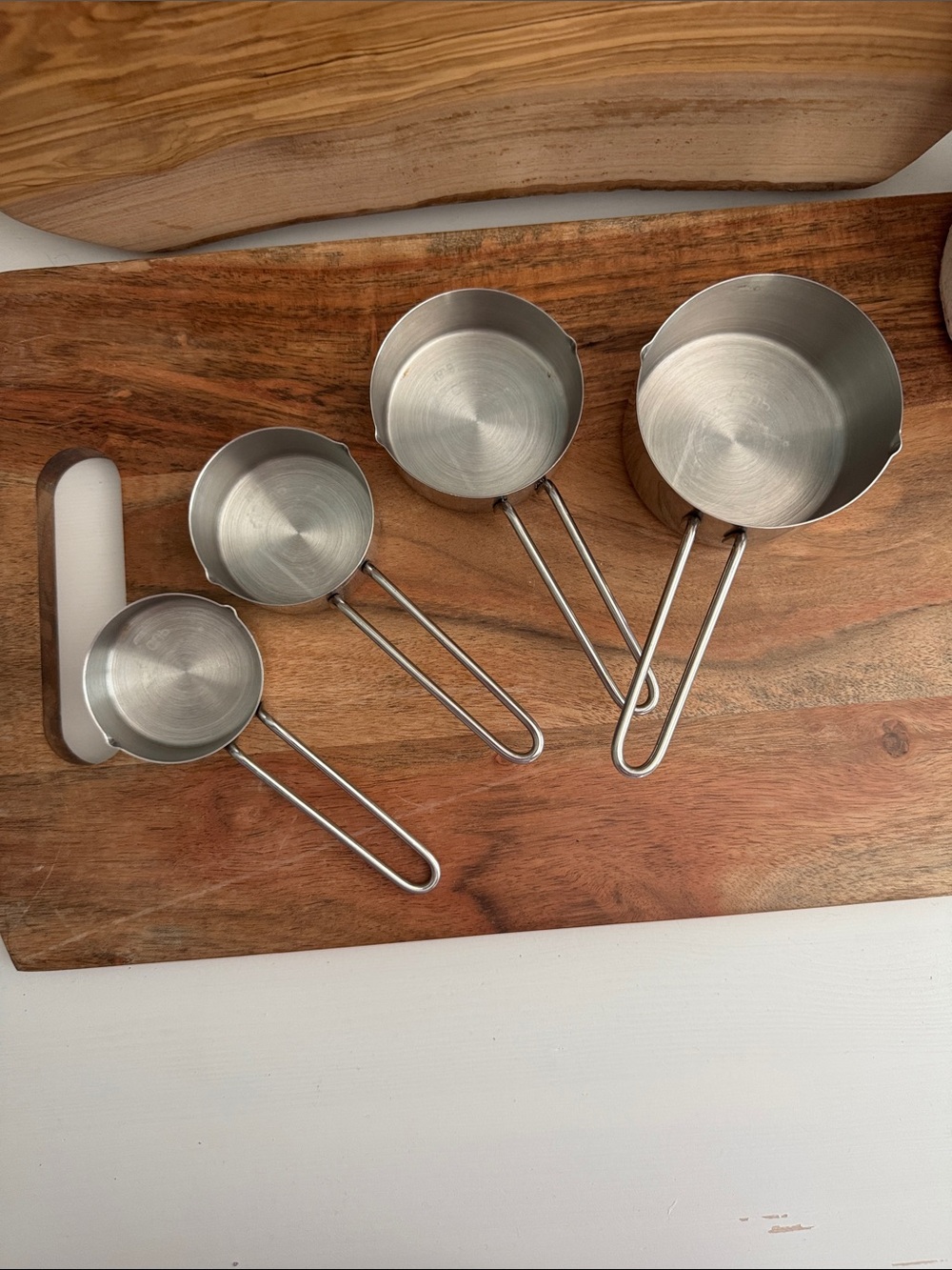 Cooking Club of America Stainless Steel 18/8 Vintage Measuring Cup Set
